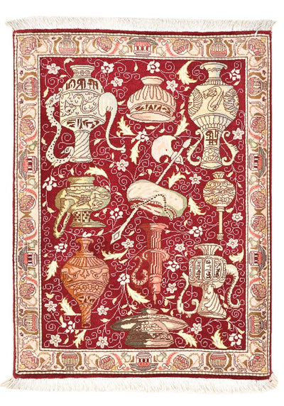 Tabriz - 50 Raj Tapijt 63x92cm - Perzisch tapijt