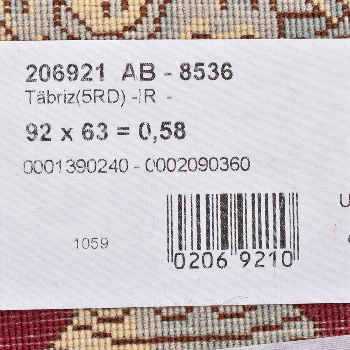 Perzisch tapijt - Tabriz - Royal - 92 x 63 cm - veelkleurig