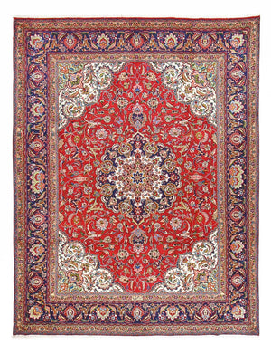Perzisch tapijt - Tabriz - Royal - 390 x 298 cm - rood