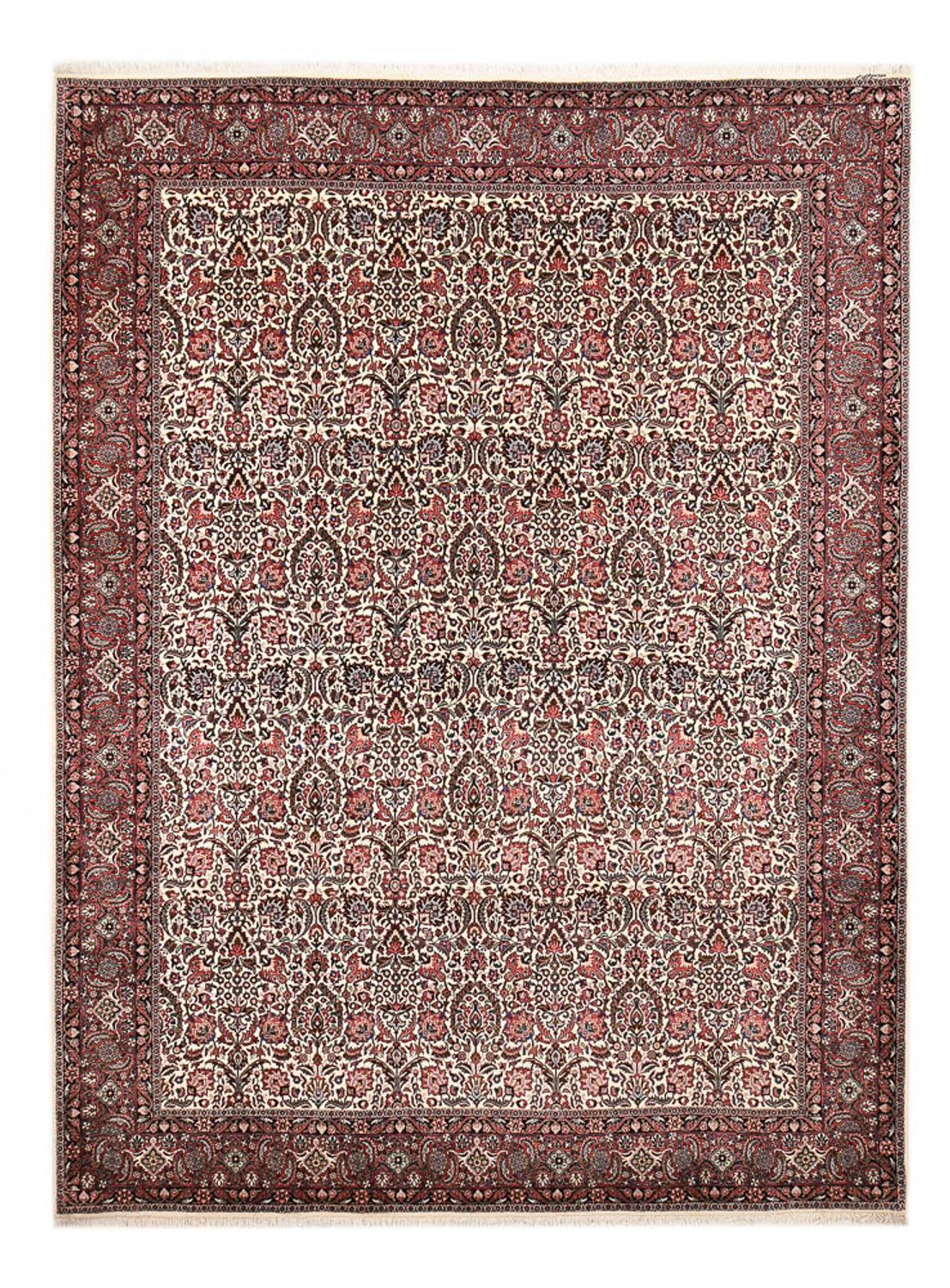 Perzisch tapijt - Bijar - 348 x 255 cm - licht rood