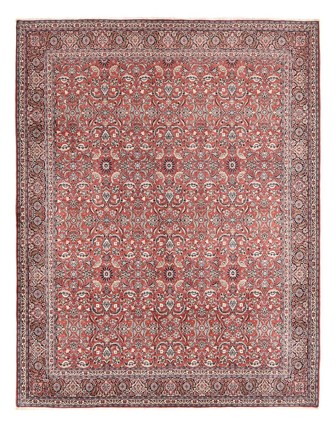 Perzisch tapijt - Bijar - 397 x 307 cm - licht rood