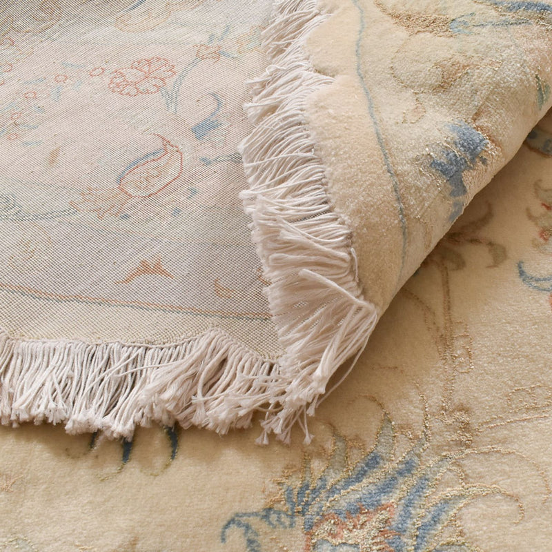 Perzisch tapijt - Tabriz - Premium rond  - 250 x 250 cm - beige