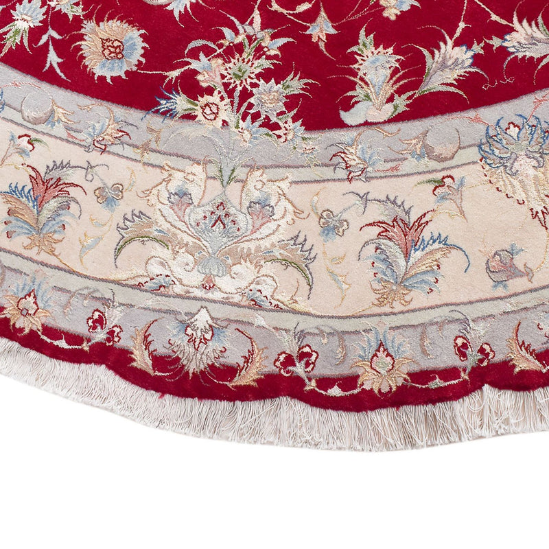 Perzisch tapijt - Tabriz - Premium rond  - 250 x 250 cm - rood