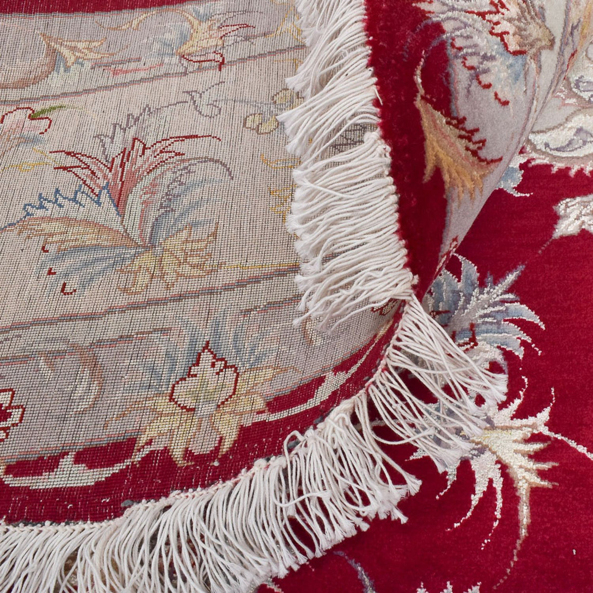 Perzisch tapijt - Tabriz - Premium rond  - 250 x 250 cm - rood