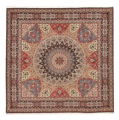 Perzisch tapijt - Tabriz - Premium - 260 x 253 cm - donker beige