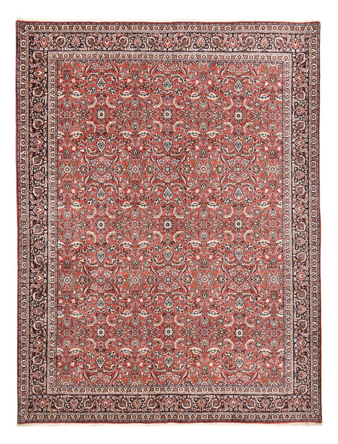 Perzisch tapijt - Bijar - 402 x 304 cm - licht rood