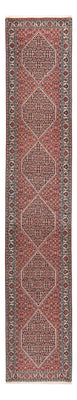 Loper Perzisch tapijt - Bijar - 402 x 76 cm - bruin
