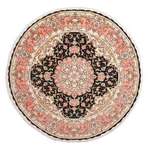 Perzisch tapijt - Tabriz - Premium rond  - 250 x 250 cm - veelkleurig