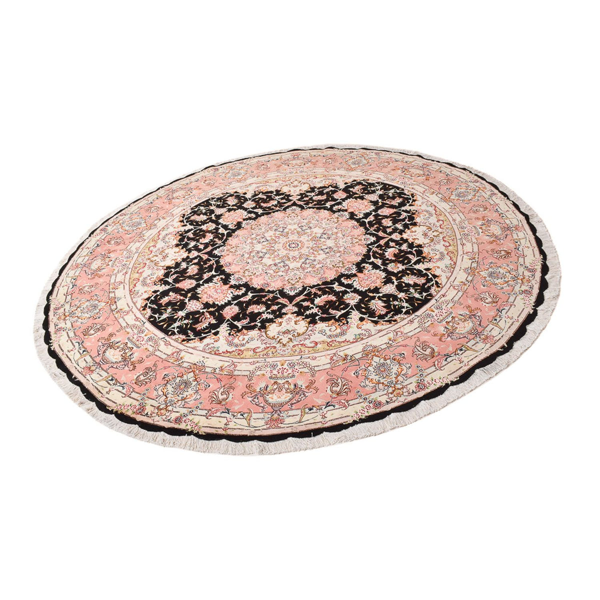 Perzisch tapijt - Tabriz - Premium rond  - 250 x 250 cm - veelkleurig