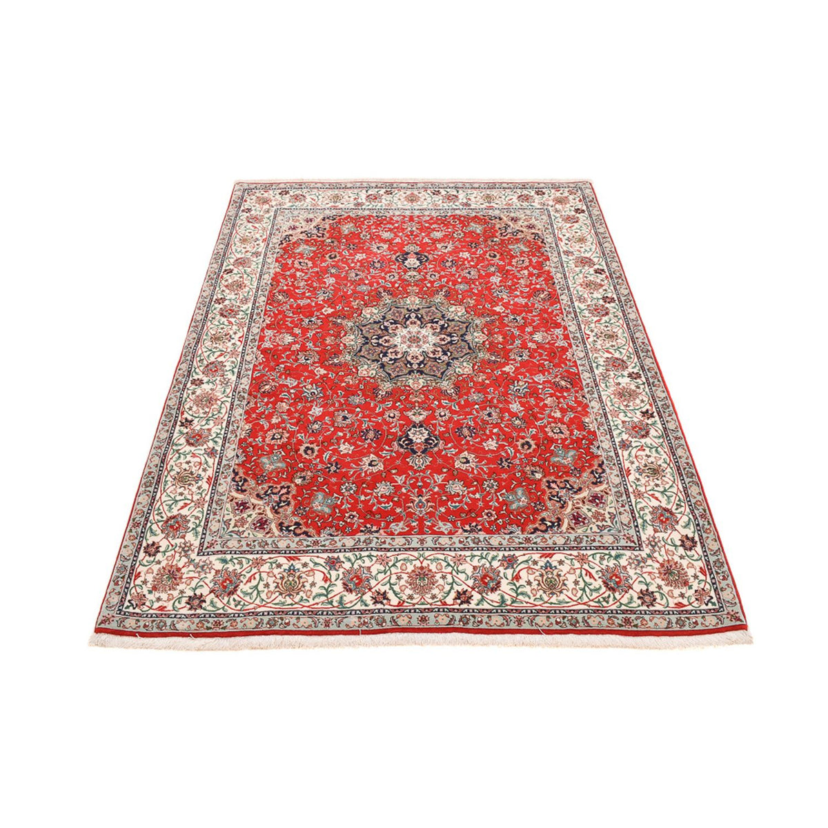 Perzisch tapijt - Tabriz - Premium - 213 x 150 cm - rood