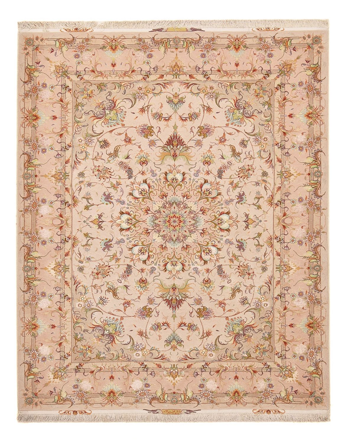 Perzisch tapijt - Tabriz - Royal - 203 x 150 cm - beige