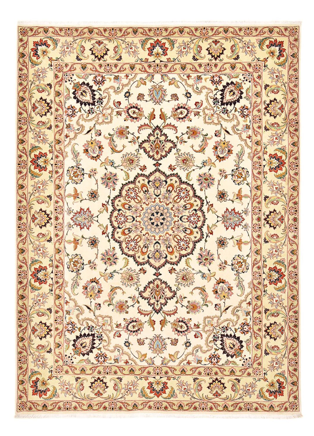 Perzisch tapijt - Tabriz - Royal - 365 x 263 cm - beige