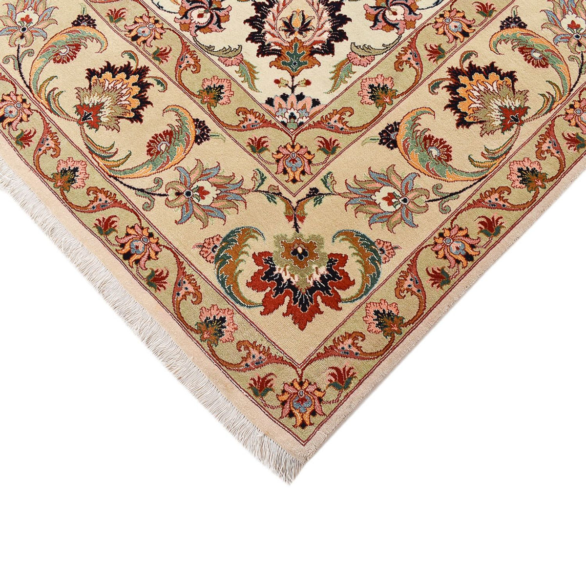 Perzisch tapijt - Tabriz - Royal - 365 x 263 cm - beige