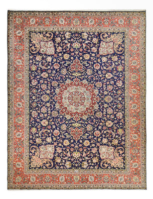 Perzisch tapijt - Tabriz - Royal - 402 x 303 cm - donkerblauw