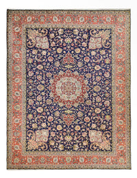Perzisch tapijt - Tabriz - Royal - 402 x 303 cm - donkerblauw