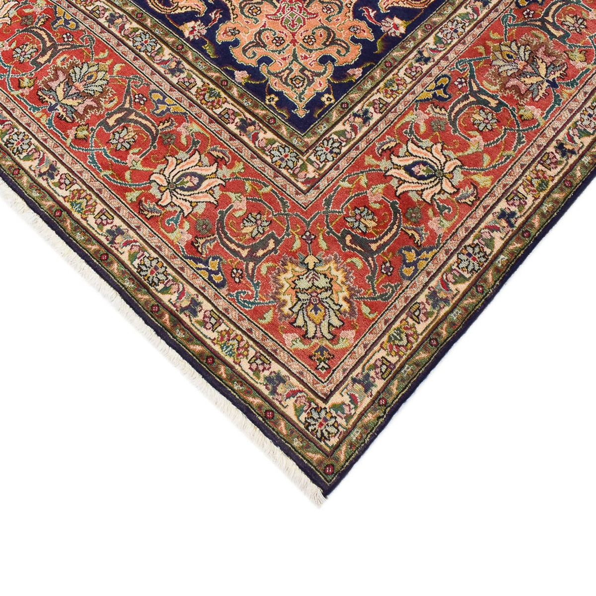 Perzisch tapijt - Tabriz - Royal - 402 x 303 cm - donkerblauw