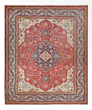 Perzisch tapijt - Tabriz - Royal - 376 x 305 cm - rood