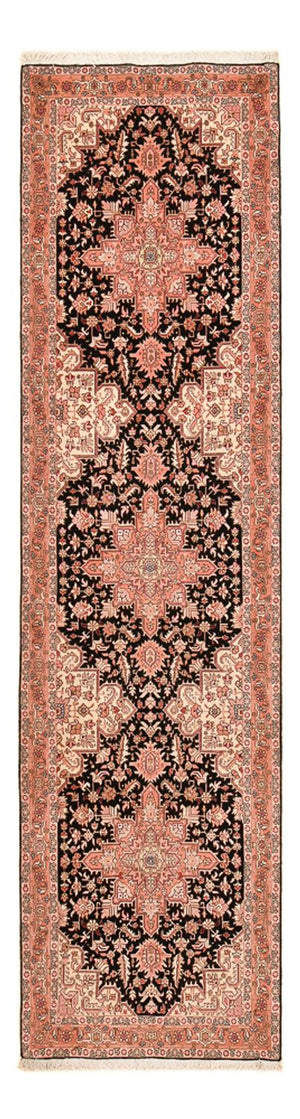 Loper Perzisch tapijt - Tabriz - Royal - 352 x 91 cm - donkerblauw