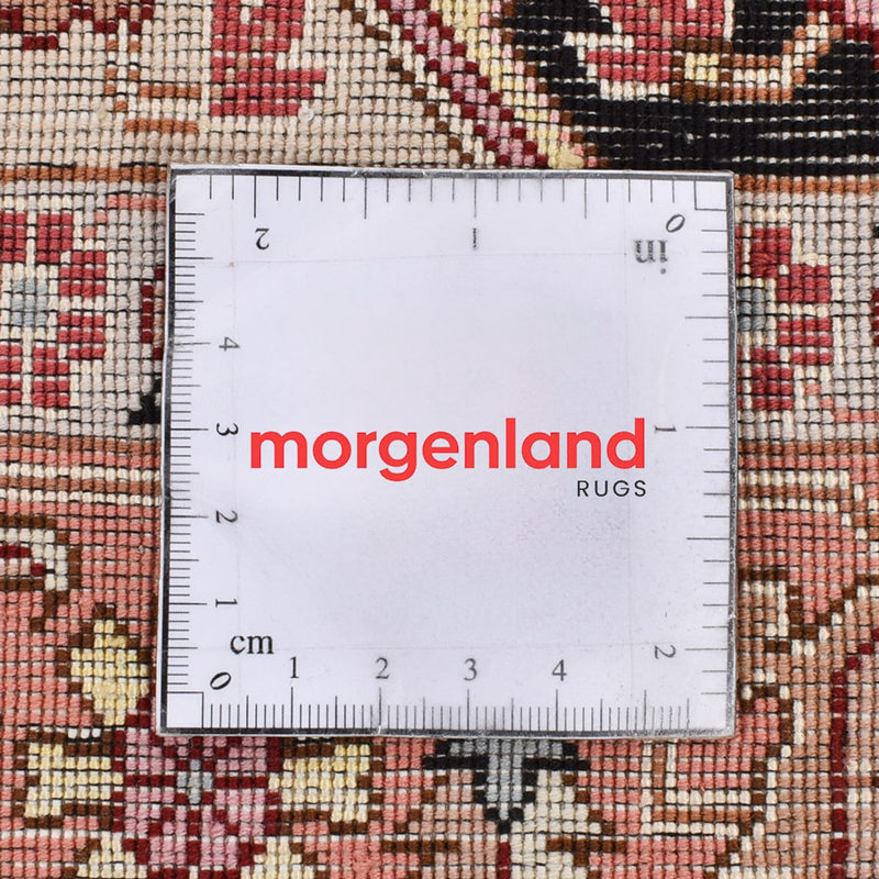 Loper Perzisch tapijt - Tabriz - Royal - 352 x 91 cm - donkerblauw