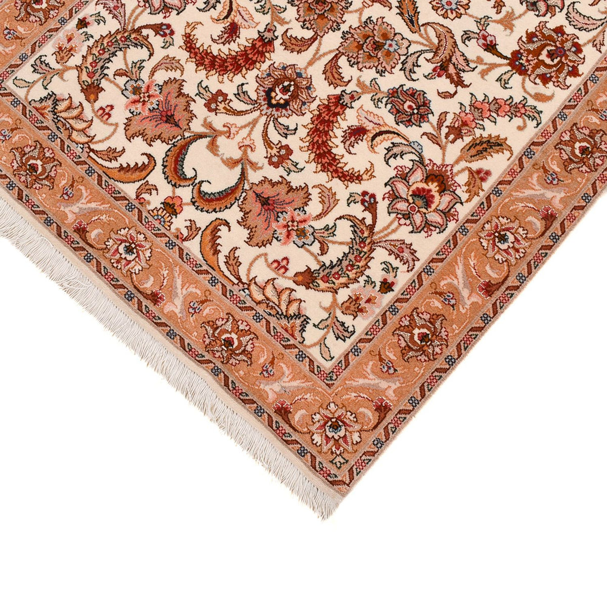 Loper Perzisch tapijt - Tabriz - Premium - 314 x 80 cm - beige