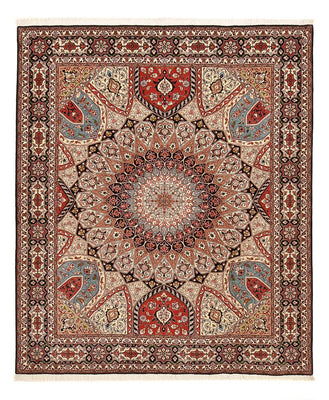 Perzisch tapijt - Tabriz - Royal - 250 x 202 cm - donker beige