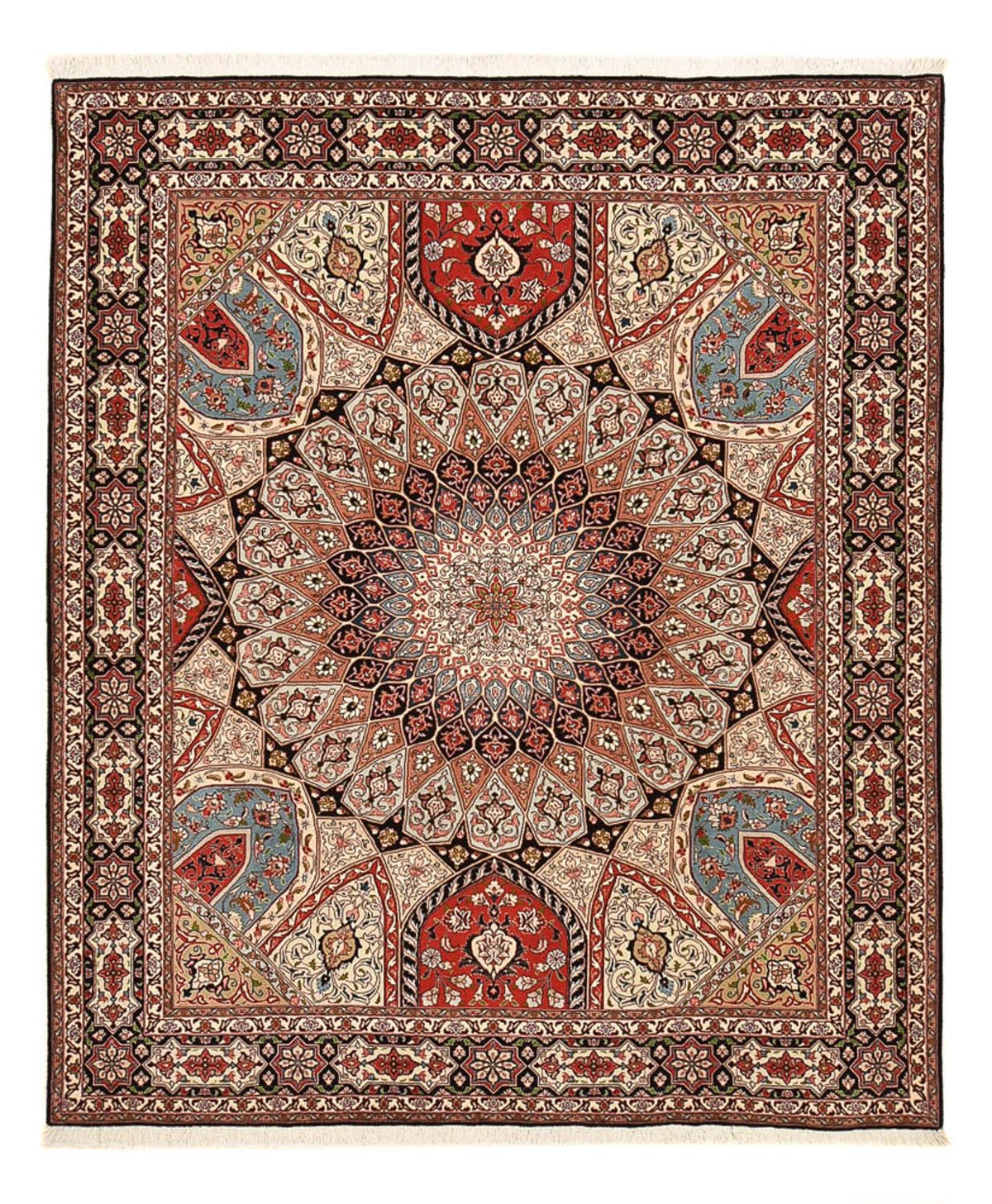 Perzisch tapijt - Tabriz - Royal - 250 x 202 cm - donker beige