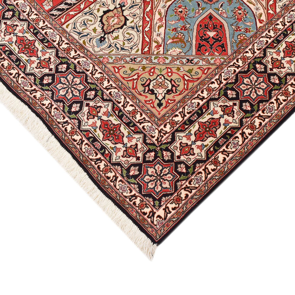 Perzisch tapijt - Tabriz - Royal - 250 x 202 cm - donker beige