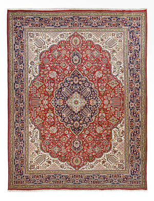 Perzisch tapijt - Tabriz - Royal - 392 x 298 cm - roest