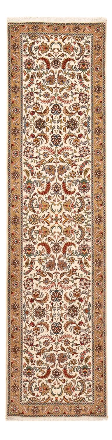 Loper Perzisch tapijt - Tabriz - Premium - 307 x 79 cm - karamel