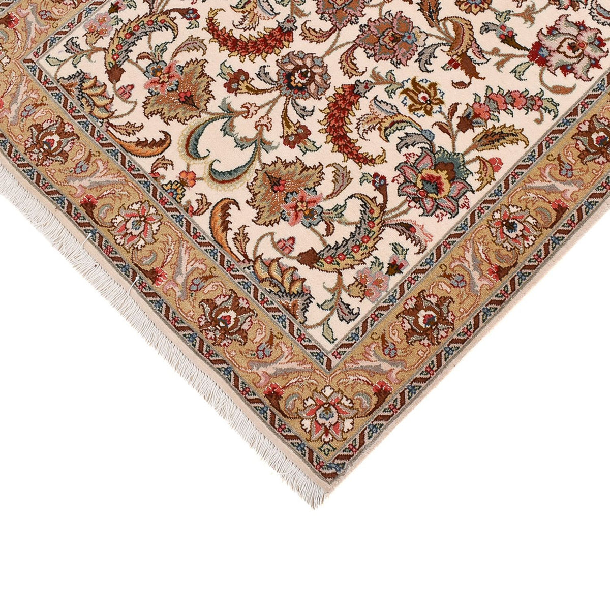 Loper Perzisch tapijt - Tabriz - Premium - 307 x 79 cm - karamel