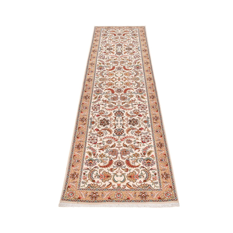 Loper Perzisch tapijt - Tabriz - Premium - 307 x 79 cm - karamel