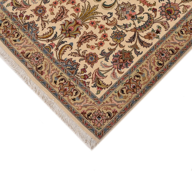 Loper Perzisch tapijt - Tabriz - Royal - 405 x 84 cm - beige