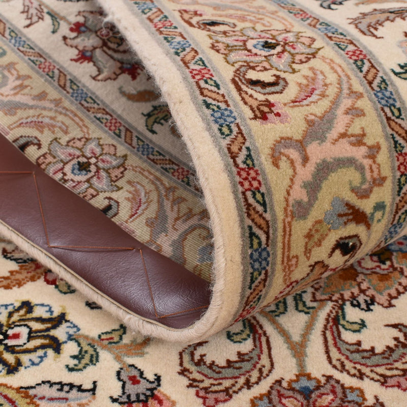 Loper Perzisch tapijt - Tabriz - Royal - 405 x 84 cm - beige