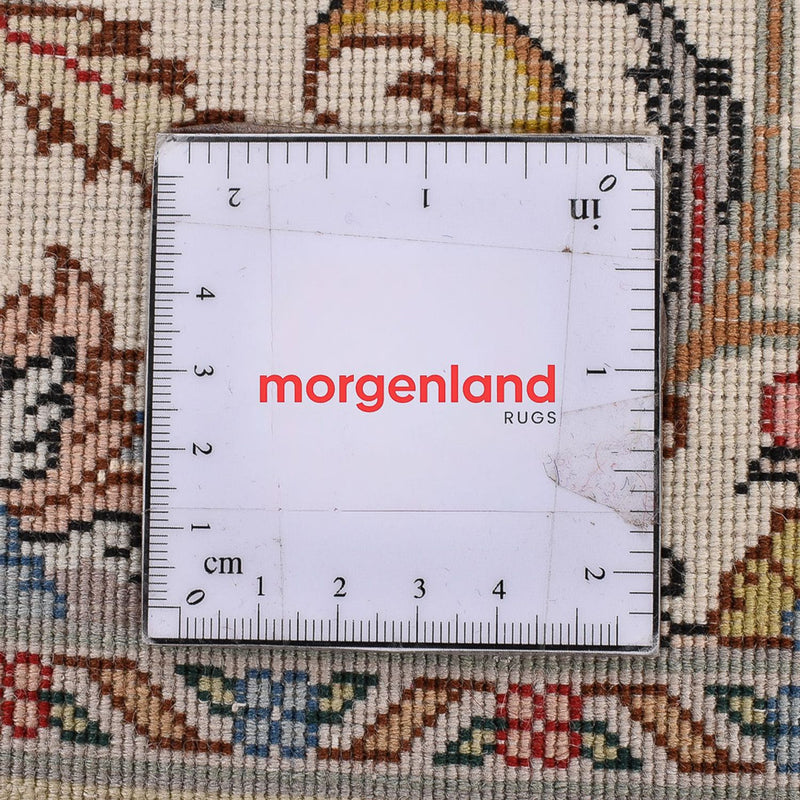 Loper Perzisch tapijt - Tabriz - Royal - 405 x 84 cm - beige