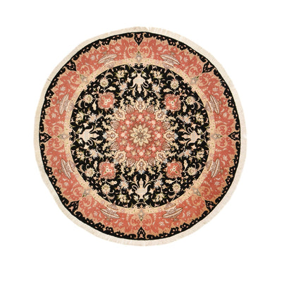 Perzisch tapijt - Tabriz - Premium rond  - 200 x 200 cm - veelkleurig