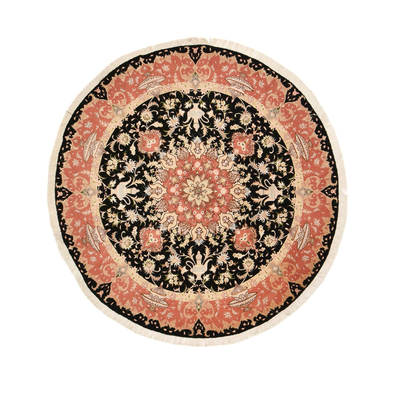 Perzisch tapijt - Tabriz - Premium rond  - 200 x 200 cm - veelkleurig
