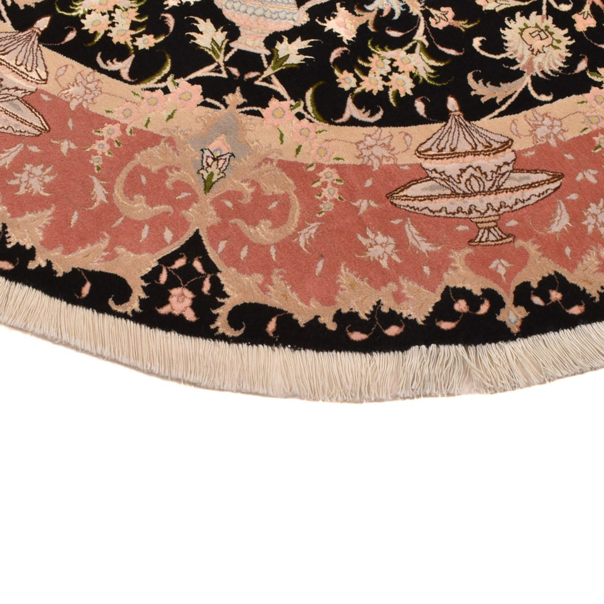 Perzisch tapijt - Tabriz - Premium rond  - 200 x 200 cm - veelkleurig