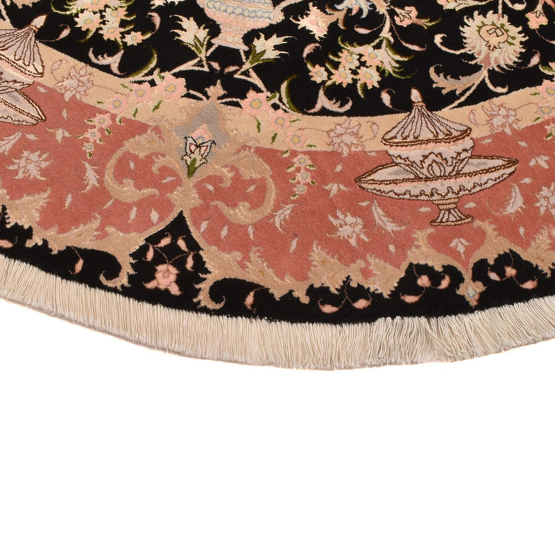 Perzisch tapijt - Tabriz - Premium rond  - 200 x 200 cm - veelkleurig
