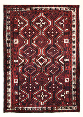 Gabbeh Tapijt - Loribaft Perzisch - 302 x 222 cm - bordeauxrood