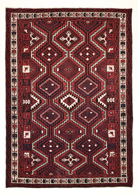 Gabbeh Tapijt - Loribaft Perzisch - 302 x 222 cm - bordeauxrood