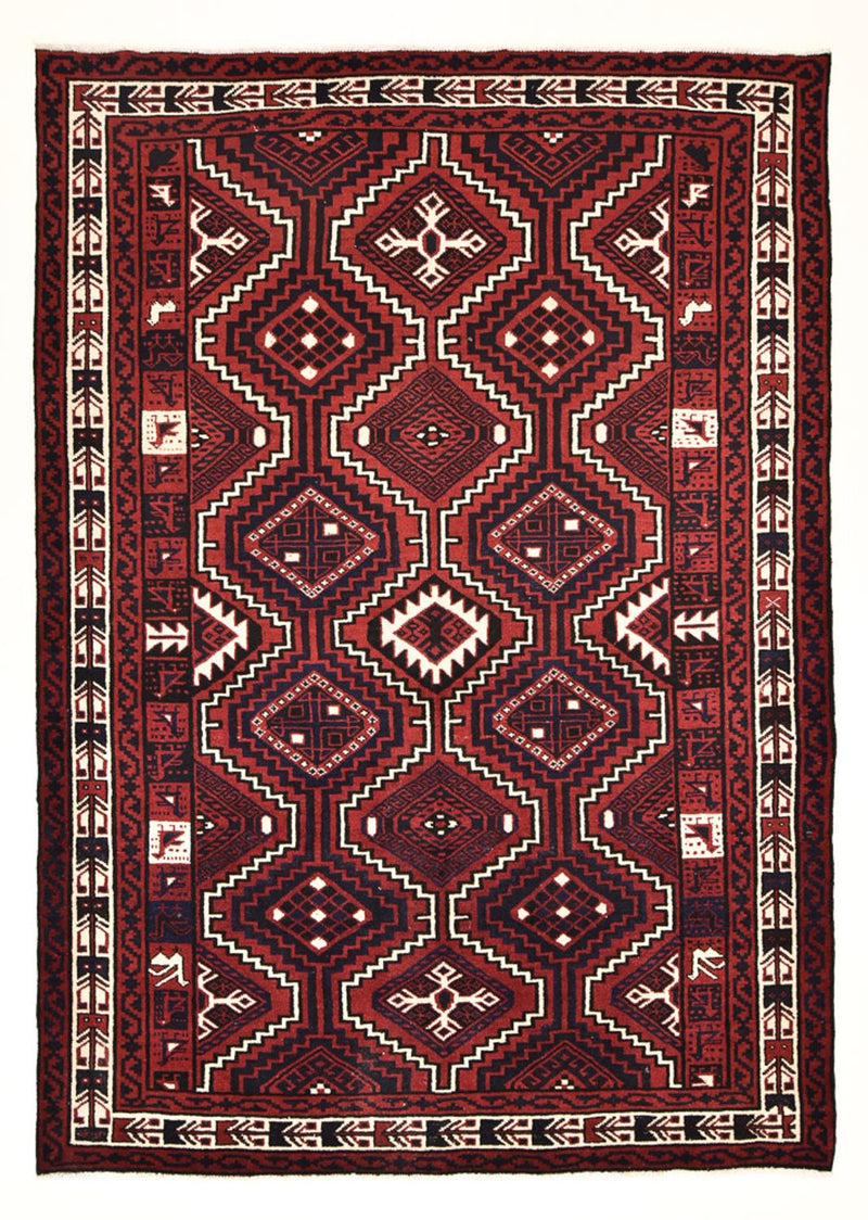 Gabbeh Tapijt - Loribaft Perzisch - 302 x 222 cm - bordeauxrood