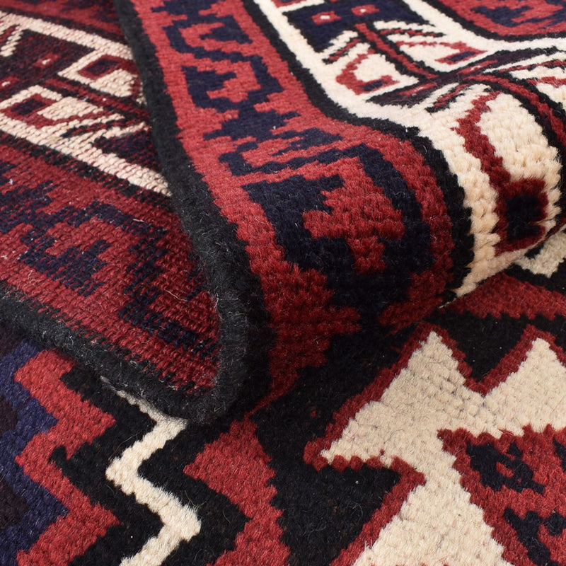 Gabbeh Tapijt - Loribaft Perzisch - 302 x 222 cm - bordeauxrood