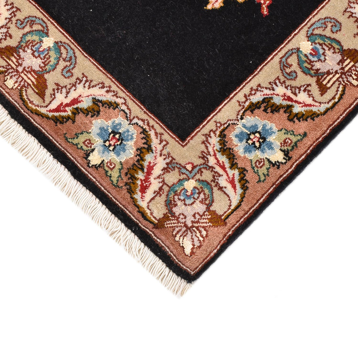 Perzisch tapijt - Tabriz - Royal - 76 x 52 cm - donkerblauw