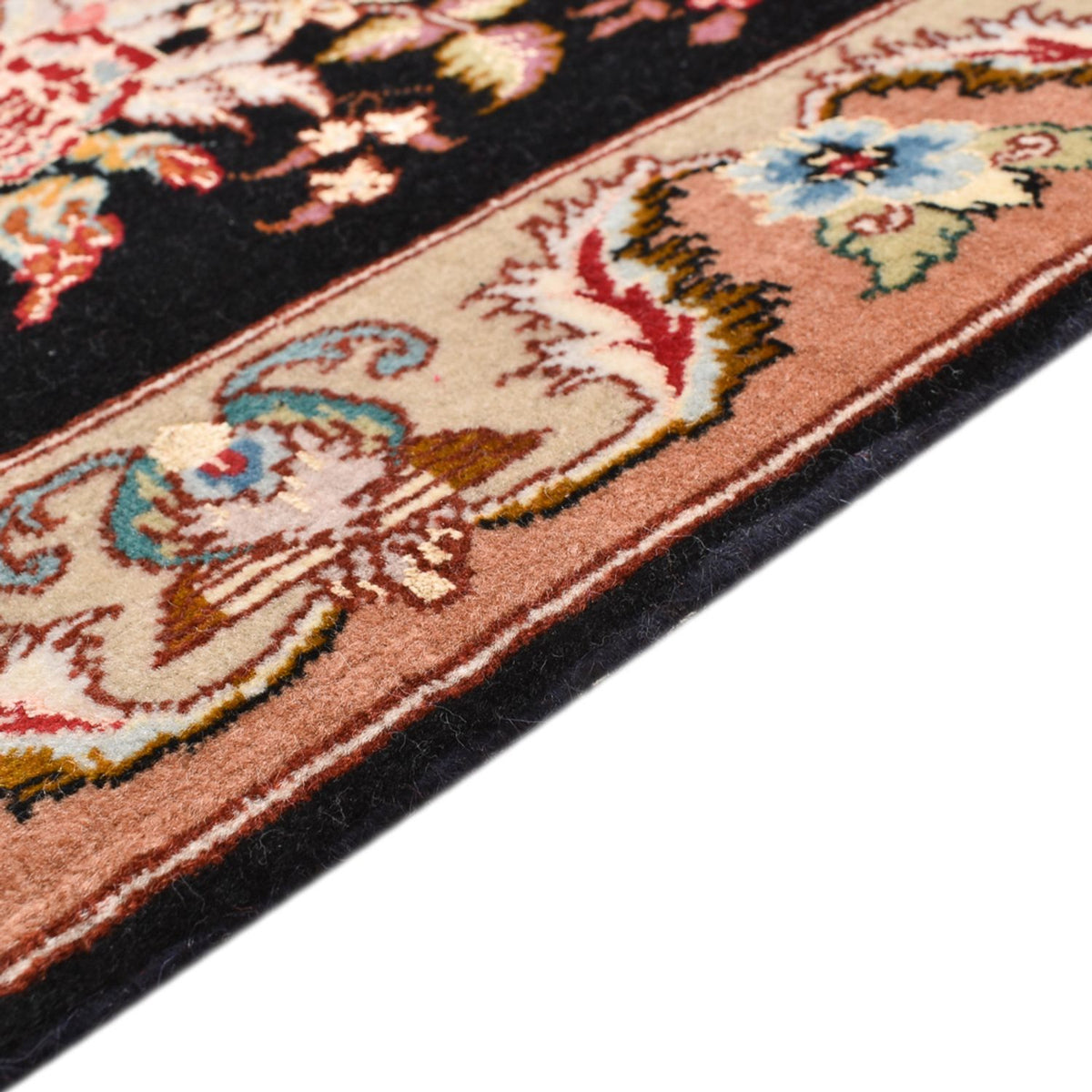 Perzisch tapijt - Tabriz - Royal - 76 x 52 cm - donkerblauw