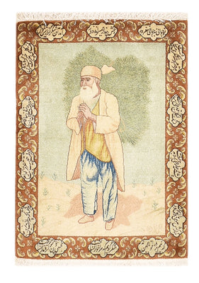 Perzisch tapijt - Tabriz - Royal - 73 x 56 cm - veelkleurig