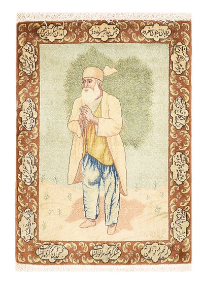 Tabriz - 50 Raj Tapijt 56x73cm - Perzisch tapijt