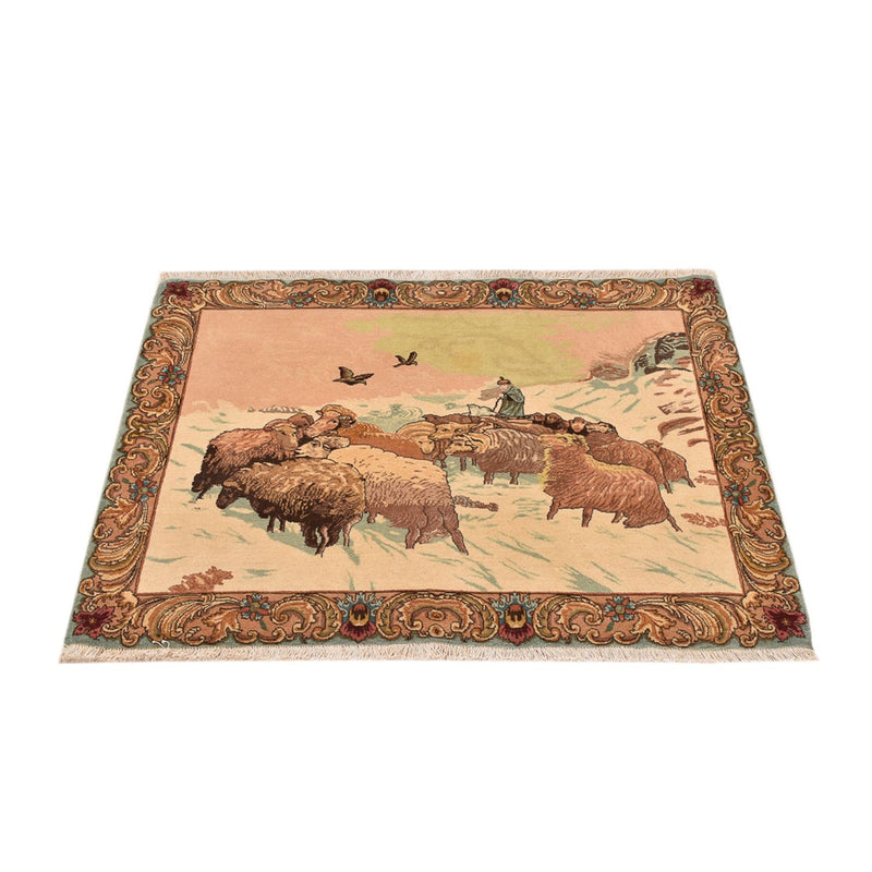 Perzisch tapijt - Tabriz - Royal - 110 x 84 cm - veelkleurig