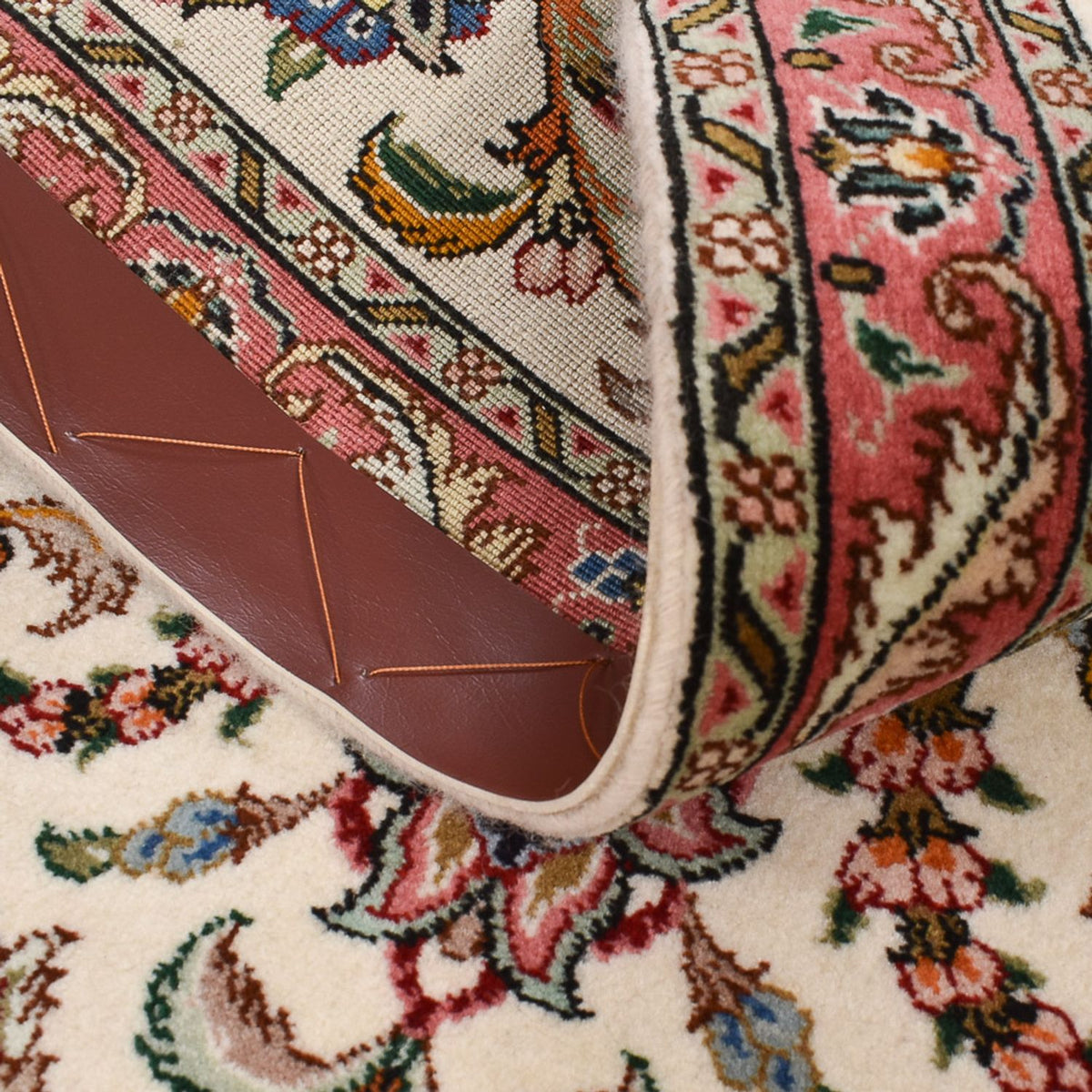 Loper Perzisch tapijt - Tabriz - Royal - 295 x 72 cm - zand