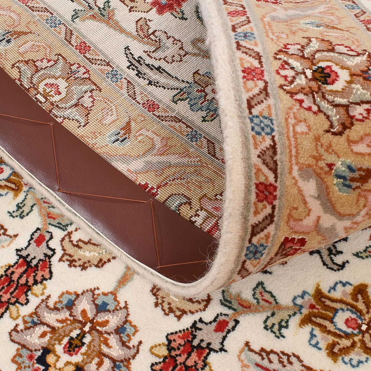 Loper Perzisch tapijt - Tabriz - Premium - 320 x 83 cm - karamel