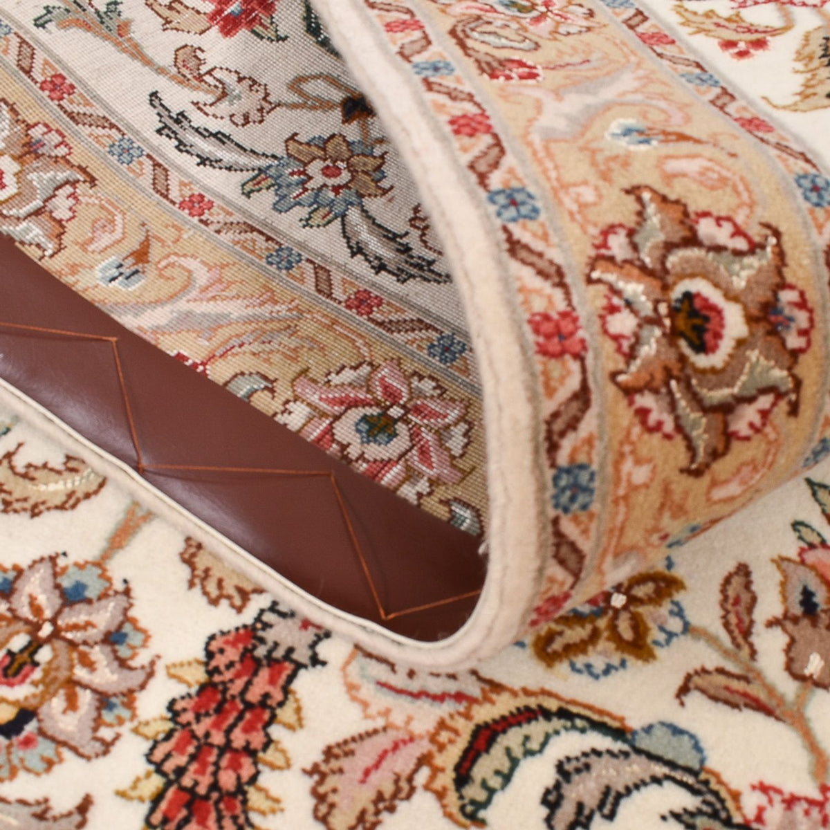 Loper Perzisch tapijt - Tabriz - Premium - 320 x 77 cm - karamel